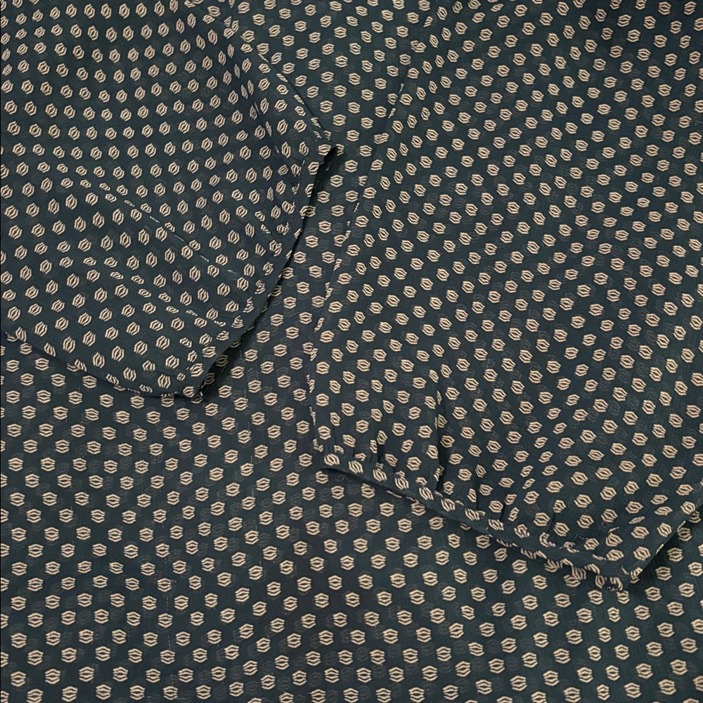 Old Navy Teal Patterned Blouse - Picture 6 of 6